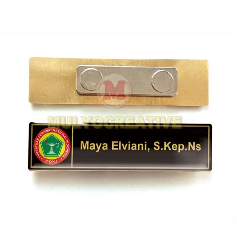 Papan Nama Dada Ppni Nametag Name Tag Ppni Tipe Magnet Pesan Pin