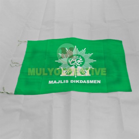 Bendera Dikdasmen Logo Majlis Dikdasmen Hijau Halus Ukuran Besar