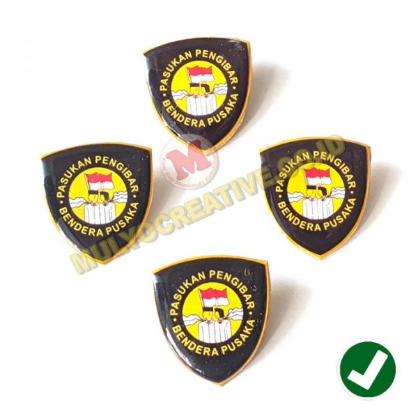 Pin Paskibraka Pasukan Pengibar Bendera Pusaka Pesan Pin Enamel