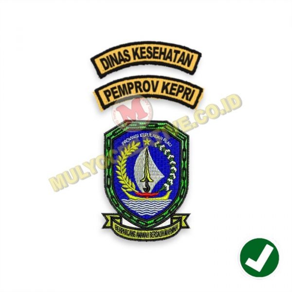 Bed Bordir Logo Dinas Bordir Pemprov Kep Riau Lengkap Pesan Pin